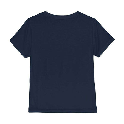 Navy - Back - Stranger Things Childrens-Kids Cartoon Group T-Shirt