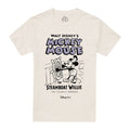 Natural - Front - Disney Mens Steamboat Willie Mickey Mouse Classic T-Shirt