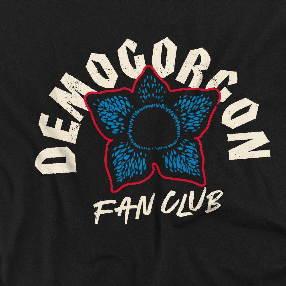 Black - Side - Stranger Things Childrens-Kids Demogorgon Fan Club T-Shirt