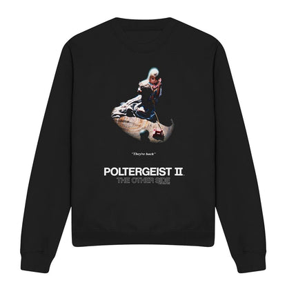Black - Front - Poltergeist Unisex Adult Poster Sweatshirt