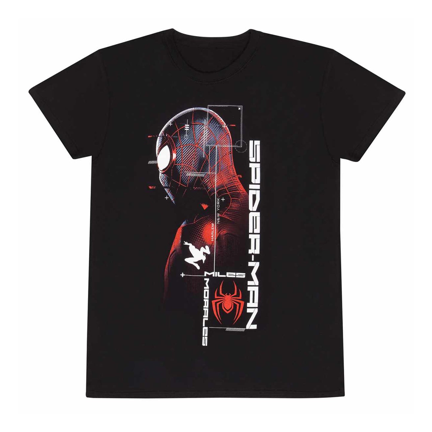 Black - Front - Spider-Man: Miles Morales Mens T-Shirt
