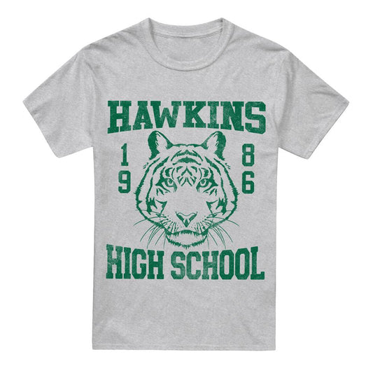Sport Heather - Front - Stranger Things Mens Hawkins High School 1986 T-Shirt