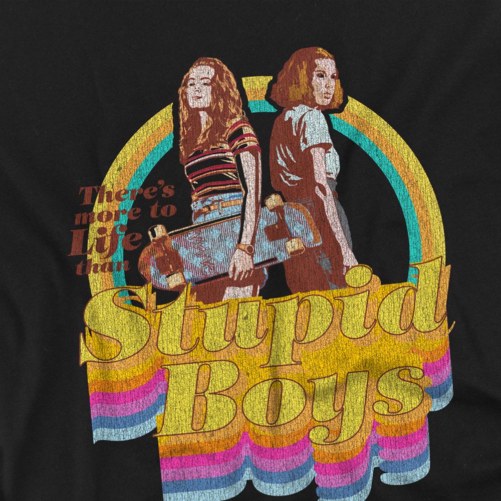 Black - Side - Stranger Things Childrens-Kids Stupid Boys Sweatshirt