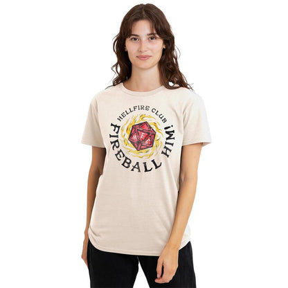 Natural - Lifestyle - Stranger Things Womens-Ladies Hellfire Club Fireball Him T-Shirt