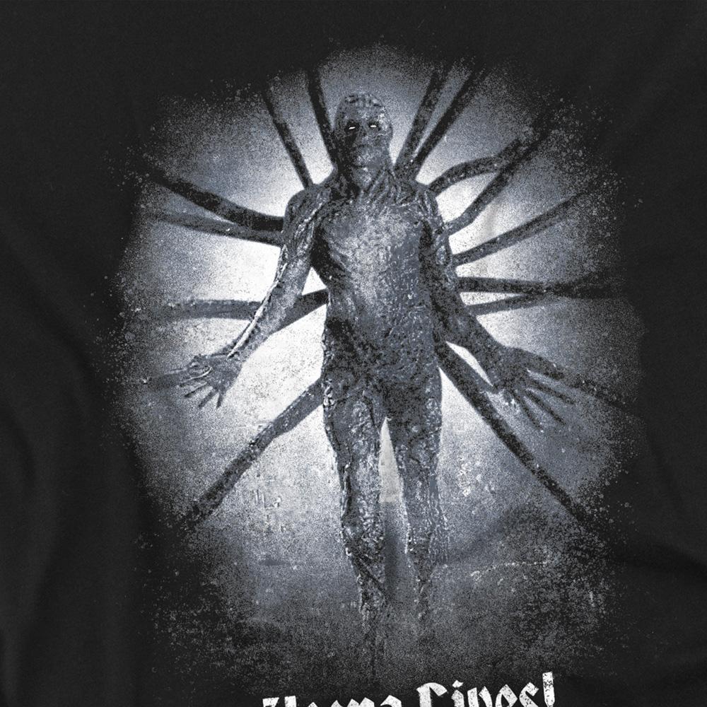 Black - Side - Stranger Things Unisex Adult Vecna Lives Poster T-Shirt