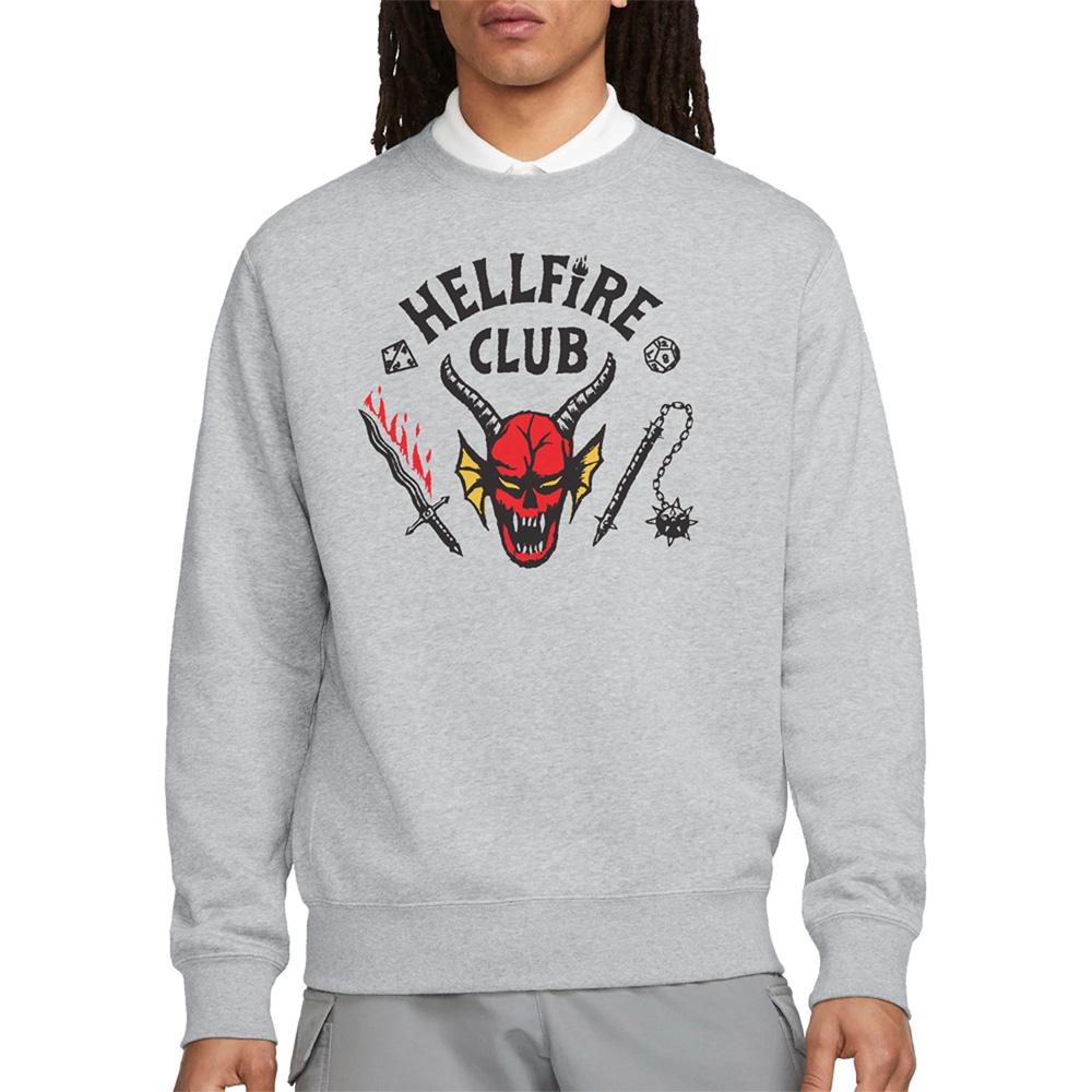 Athletic Heather - Lifestyle - Stranger Things Unisex Adult Hellfire Club Sweatshirt