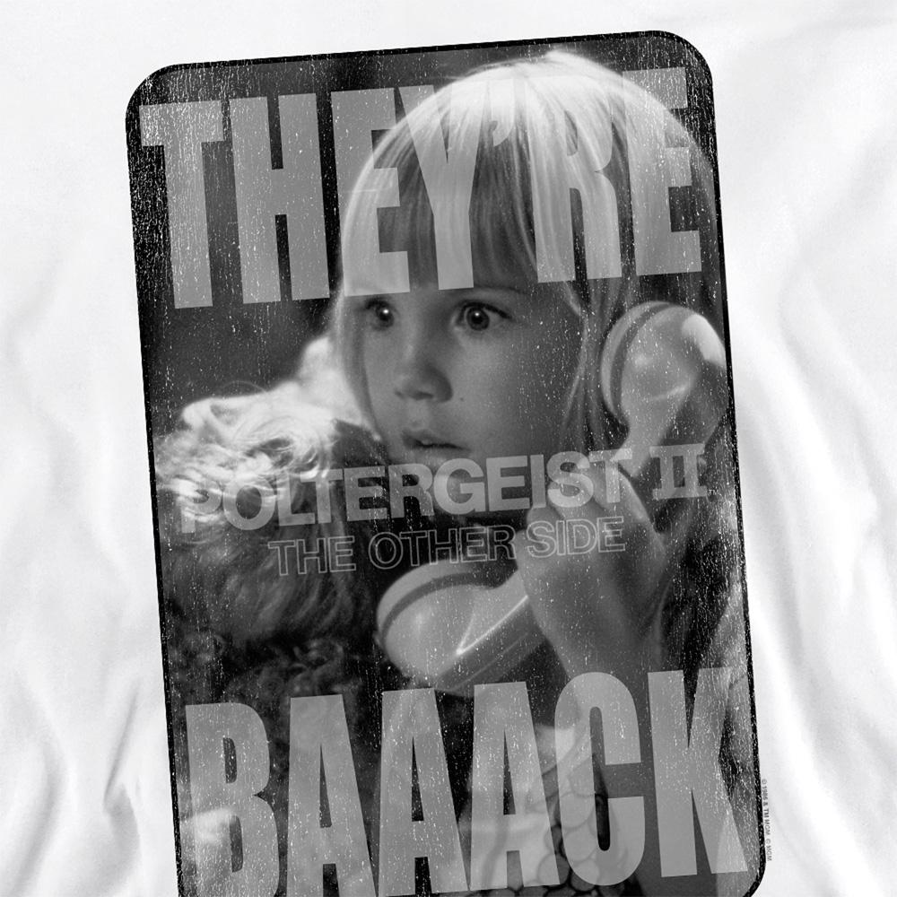 White - Side - Poltergeist Unisex Adult Logo Sweatshirt