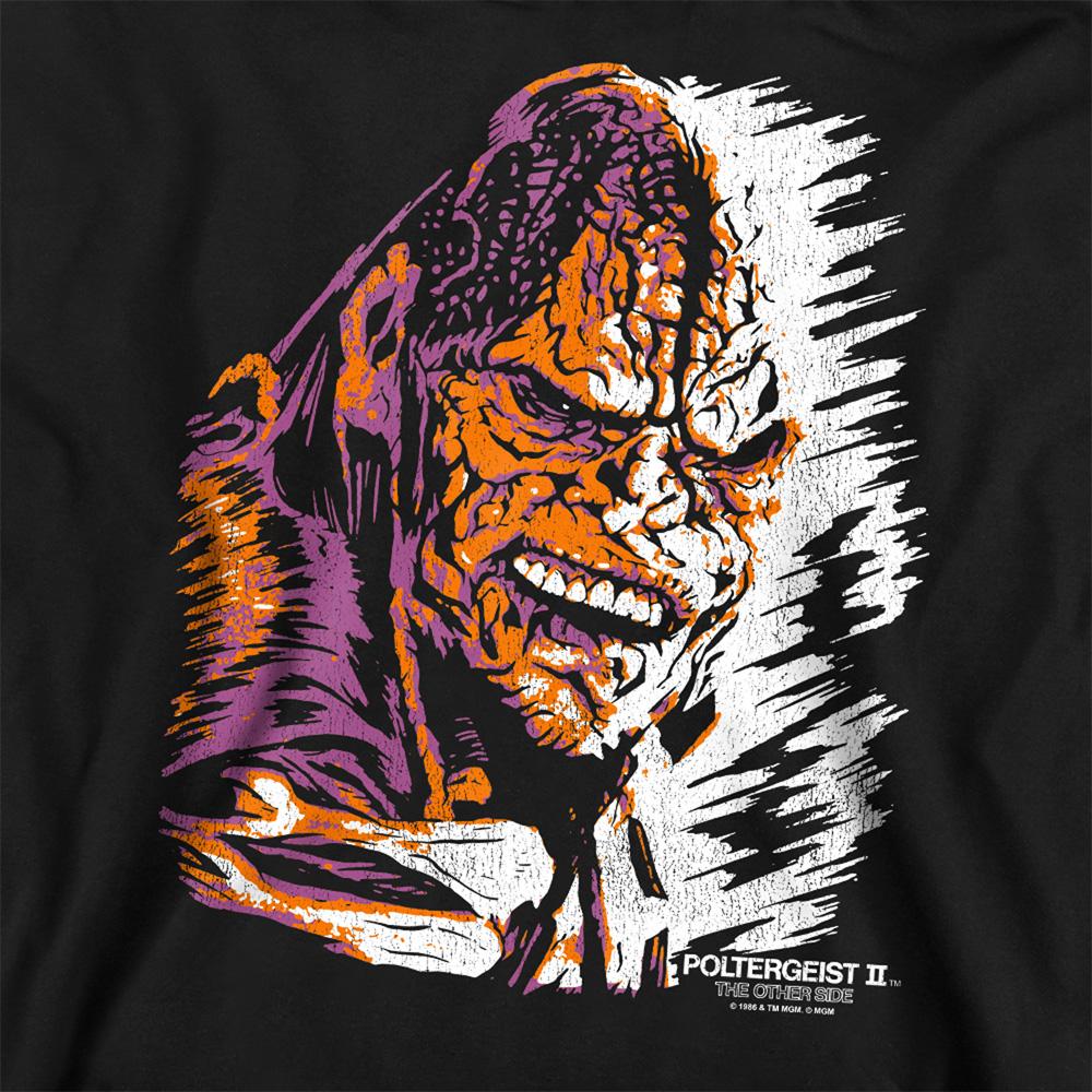 Black - Side - Poltergeist Unisex Adult Kane Worm Sweatshirt