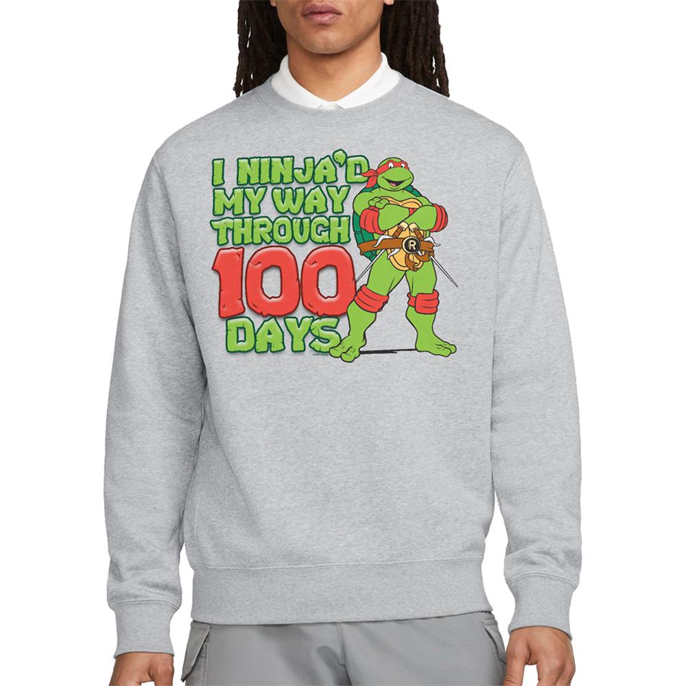 Athletic Heather - Lifestyle - Teenage Mutant Ninja Turtles Unisex Adult I Ninja´d My Way Through 100 Days Sweatshirt