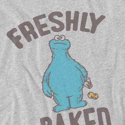 Athletic Heather - Side - Sesame Street Unisex Adult Freshly Baked T-Shirt