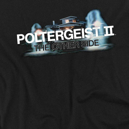Black - Side - Poltergeist Unisex Adult Logo Long-Sleeved T-Shirt