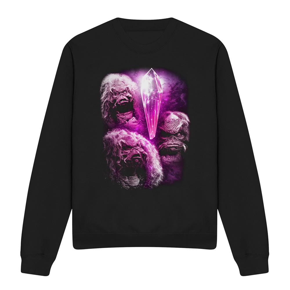 Black - Front - Dark Crystal Unisex Adult Howling Sweatshirt