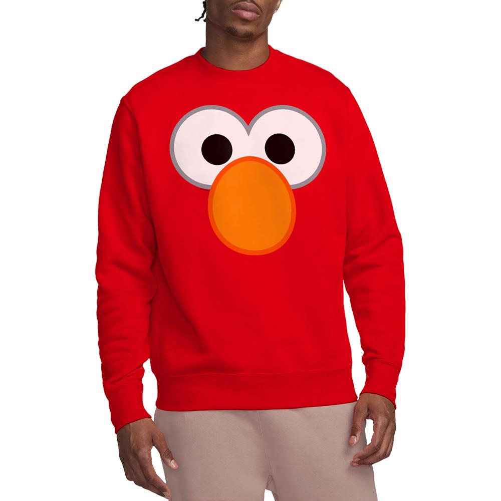 Red - Lifestyle - Sesame Street Unisex Adult Elmo Eyes Sweatshirt
