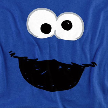 Royal Blue - Side - Sesame Street Unisex Adult Cookie Monster Crayon Sketch Sweatshirt