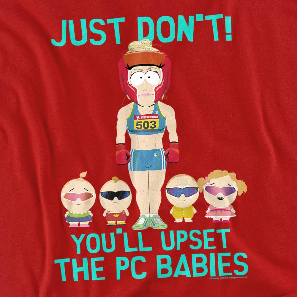 Red - Side - South Park Unisex Adult PC Babies T-Shirt