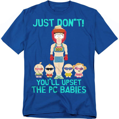 Royal Blue - Front - South Park Unisex Adult PC Babies T-Shirt