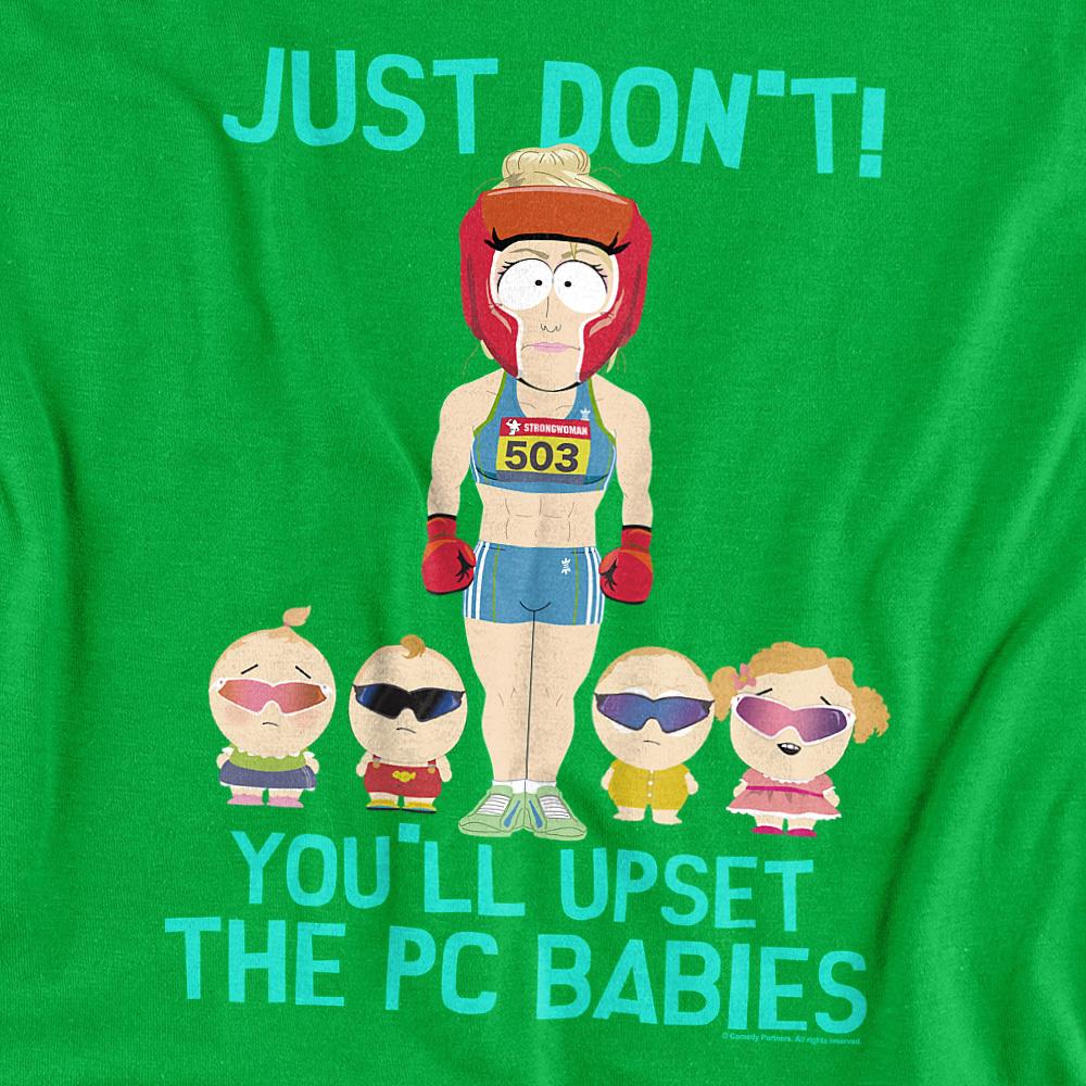 Kelly Green - Side - South Park Unisex Adult PC Babies T-Shirt