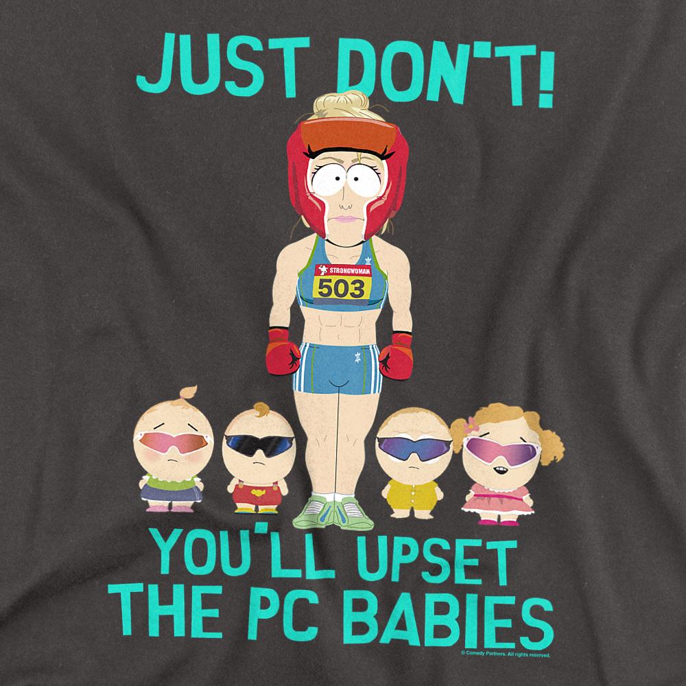 Charcoal - Side - South Park Unisex Adult PC Babies T-Shirt