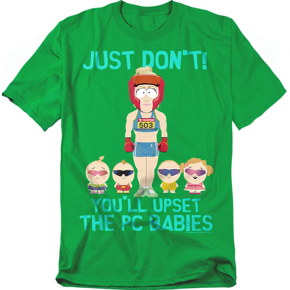 Kelly Green - Front - South Park Unisex Adult PC Babies T-Shirt