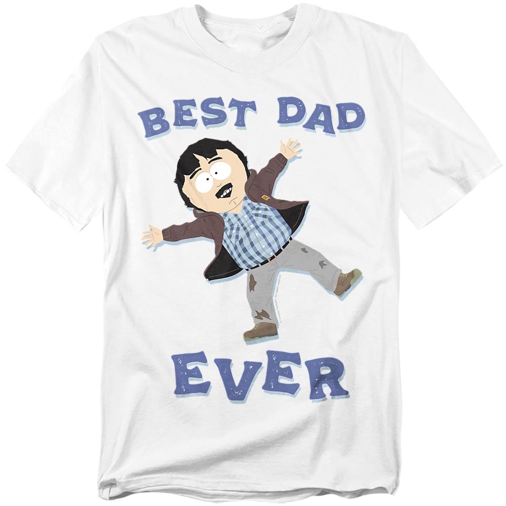 White - Front - South Park Unisex Adult Best Dad Ever Randy Marsh Fathers Day T-Shirt