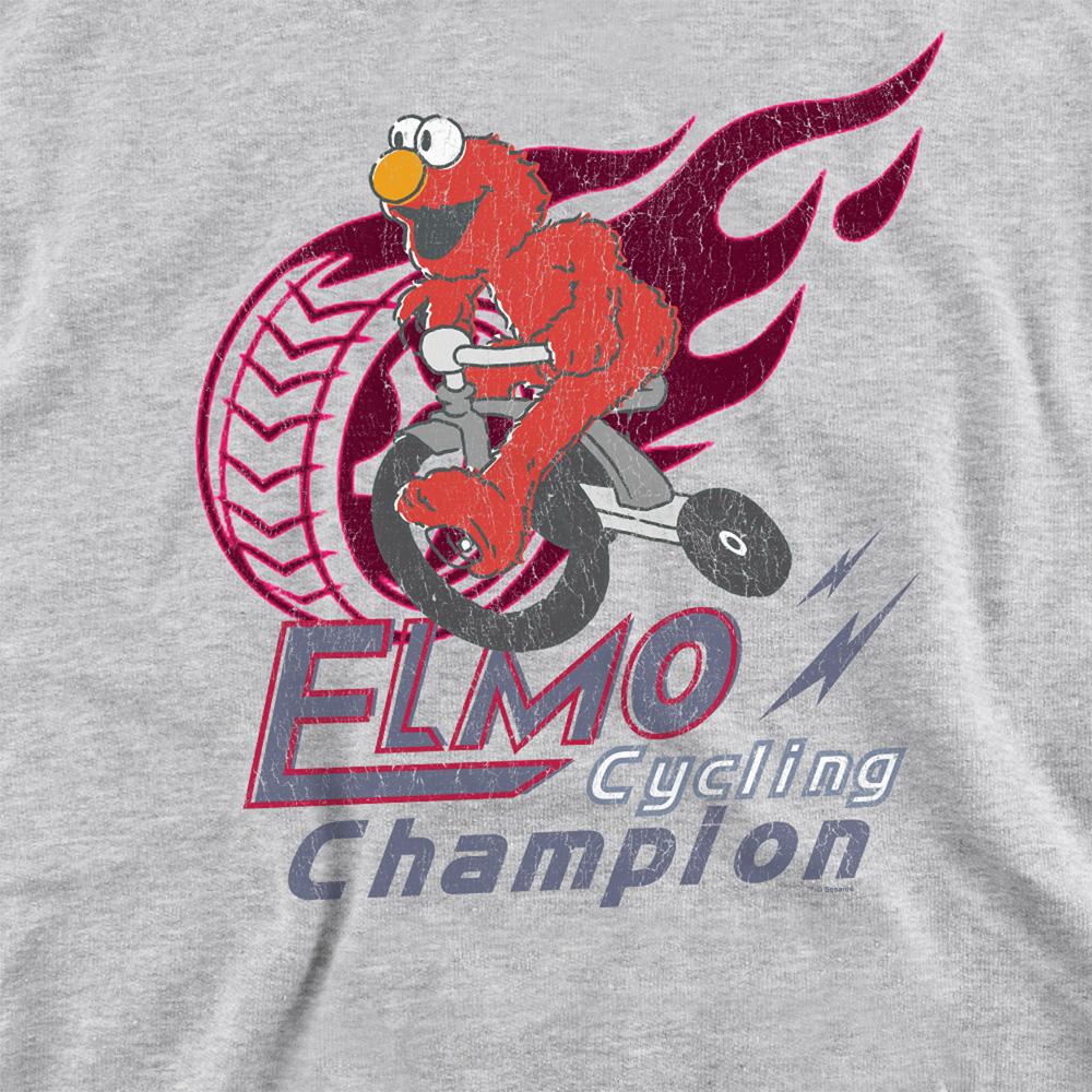 Athletic Heather - Pack Shot - Sesame Street Unisex Adult Cycle Champion Elmo Sweatshirt