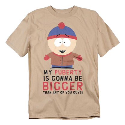 Sand - Front - South Park Unisex Adult Puberty T-Shirt