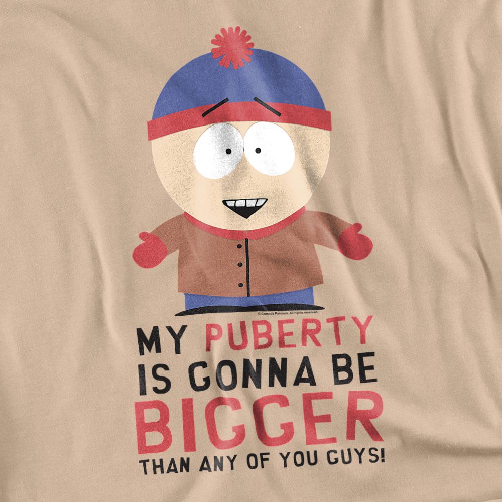 Sand - Side - South Park Unisex Adult Puberty T-Shirt