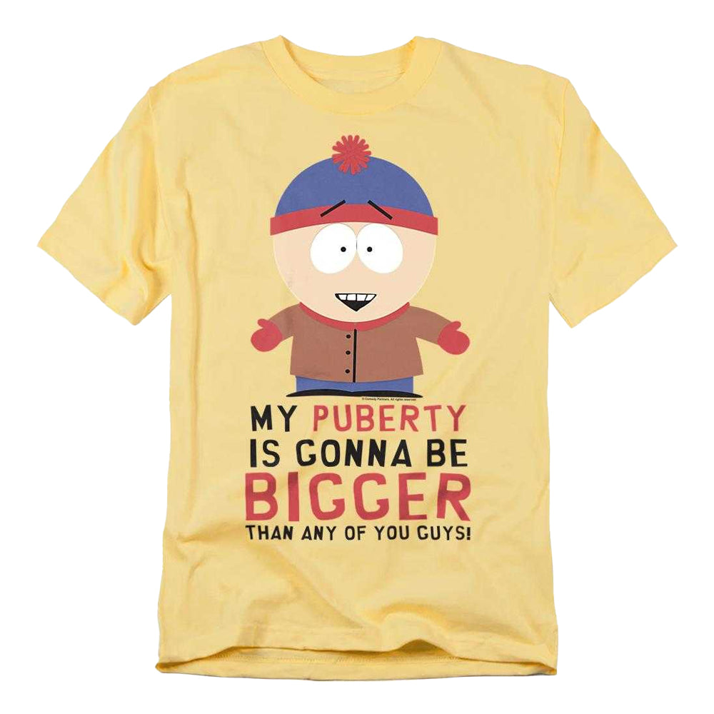 Banana Cream - Front - South Park Unisex Adult Puberty T-Shirt
