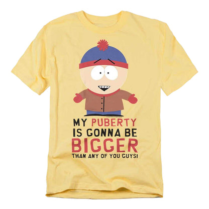 Banana Cream - Front - South Park Unisex Adult Puberty T-Shirt