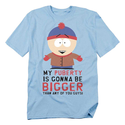 Light Blue - Front - South Park Unisex Adult Puberty T-Shirt