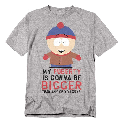Athletic Heather - Front - South Park Unisex Adult Puberty T-Shirt