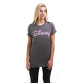 Charcoal - Back - Disney Womens-Ladies Logo T-Shirt