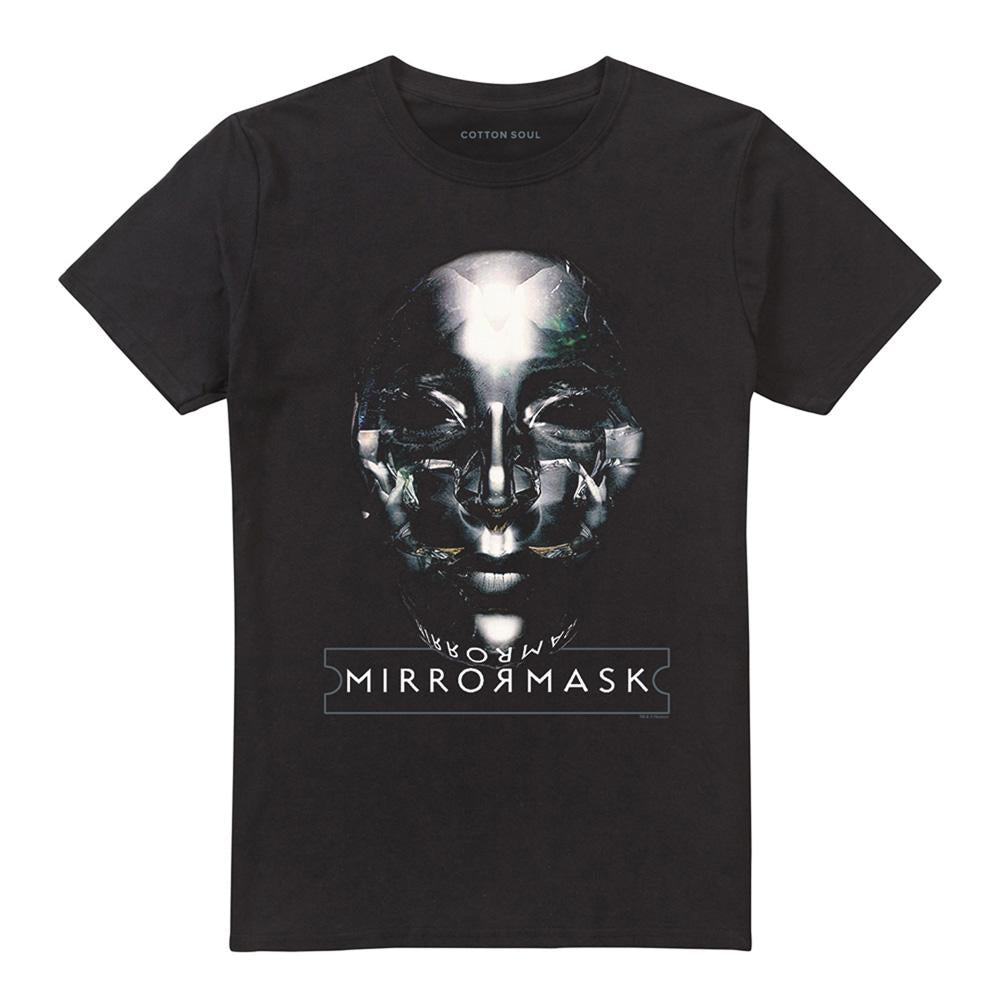 Black - Front - MirrorMask Unisex Adult T-Shirt