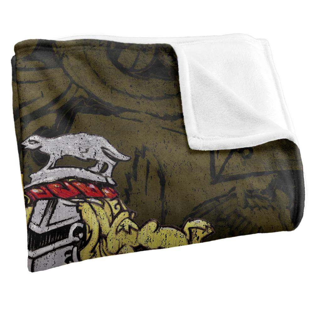 Multicoloured - Side - Harry Potter Soft Touch Hufflepuff Crest Blanket
