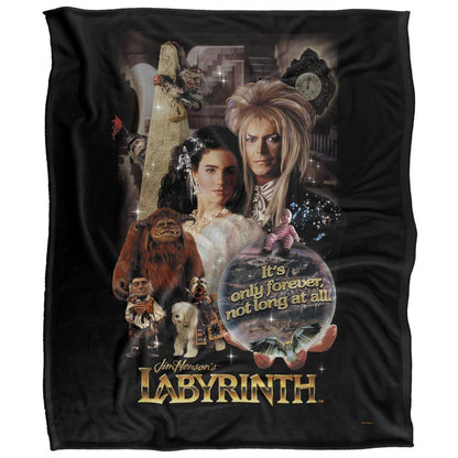 Multicoloured - Front - Labyrinth Only Forever Silky Soft Touch Blanket