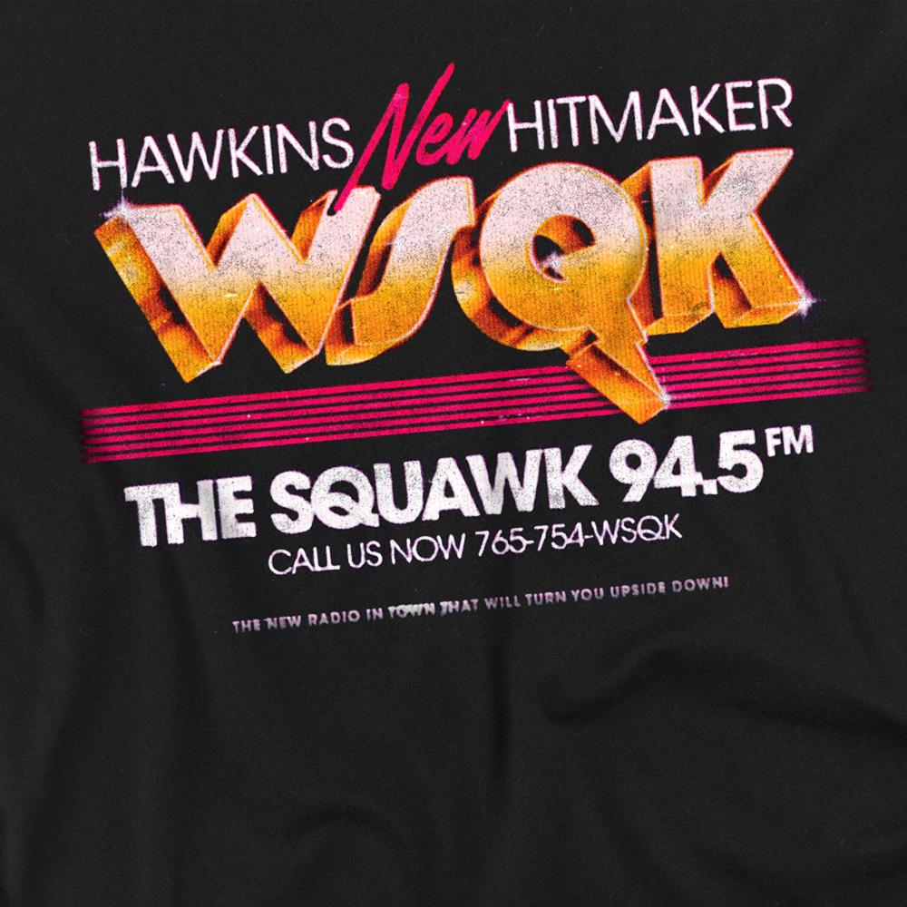Black - Pack Shot - Stranger Things Unisex Adult WSQK TV Advert T-Shirt