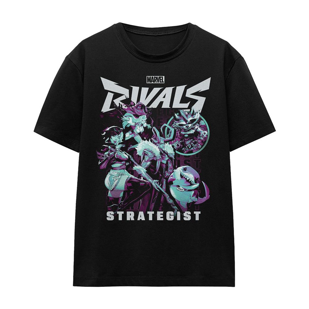 Black - Front - Marvel Rivals Womens-Ladies T-Shirt