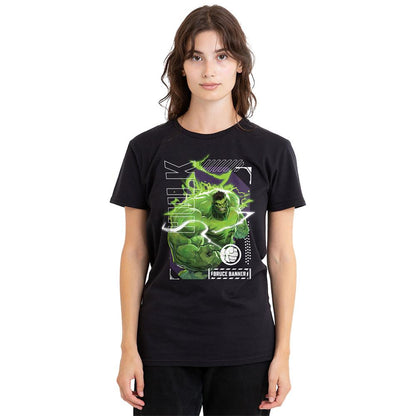 Black - Lifestyle - Marvel Rivals Womens-Ladies Hulk Smash Bruce Banner Hulk T-Shirt