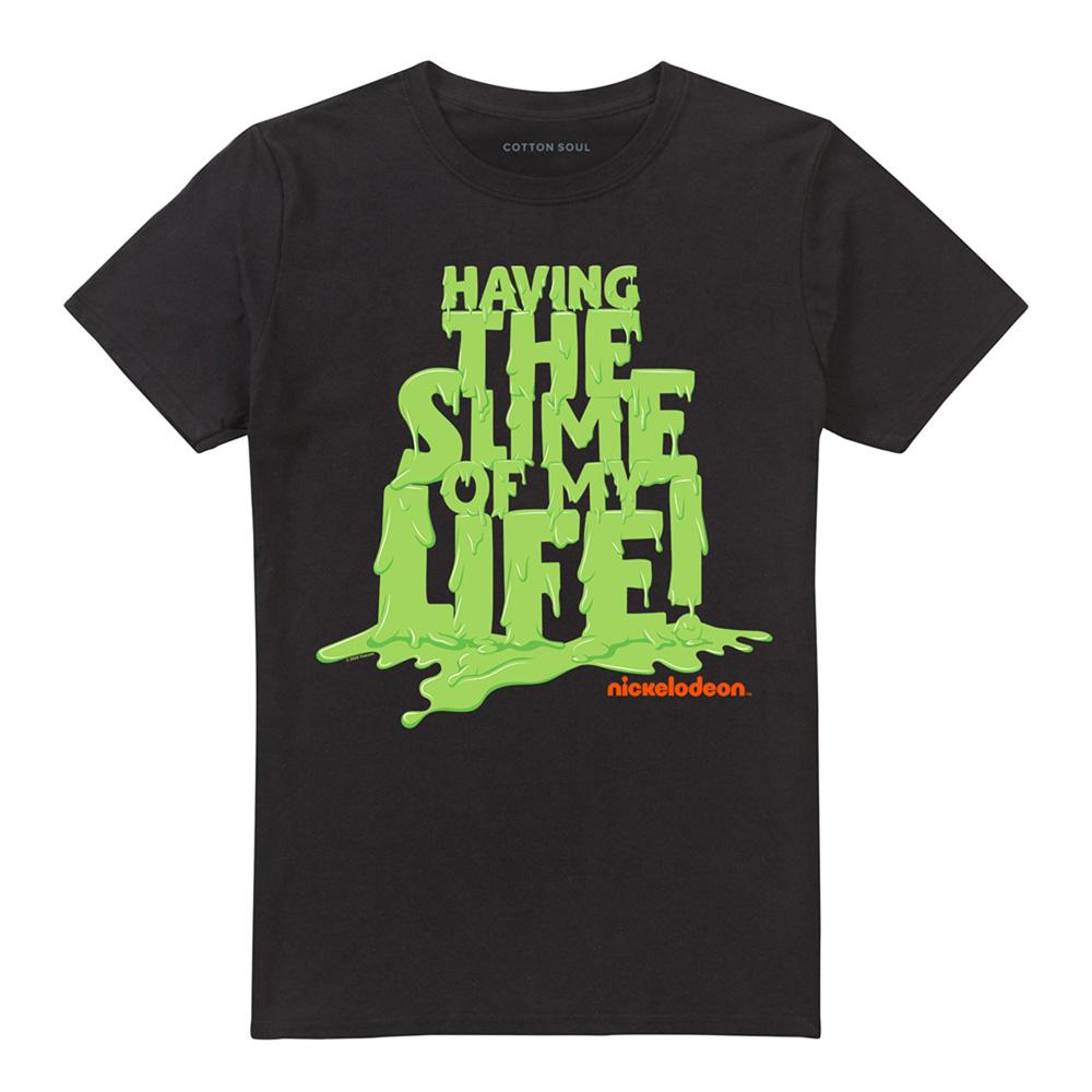 Black - Front - Nickelodeon Unisex Adult Having The Slime Of My Life T-Shirt