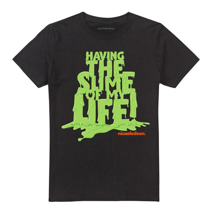 Black - Front - Nickelodeon Unisex Adult Having The Slime Of My Life T-Shirt