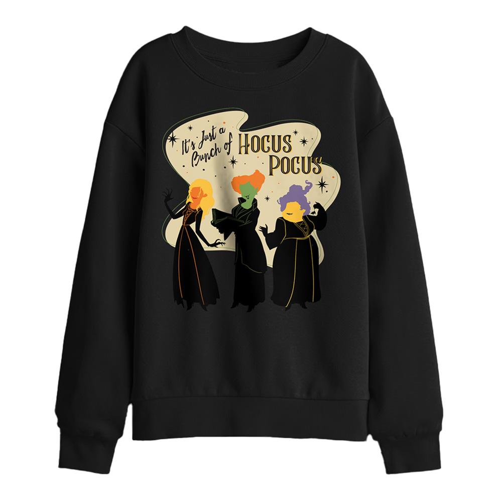 Black - Front - Hocus Pocus Childrens-Kids Sanderson Sisters Sweatshirt