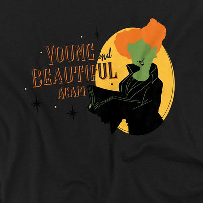 Black - Side - Hocus Pocus Childrens-Kids Young And Beautiful Again Winifred Sweatshirt