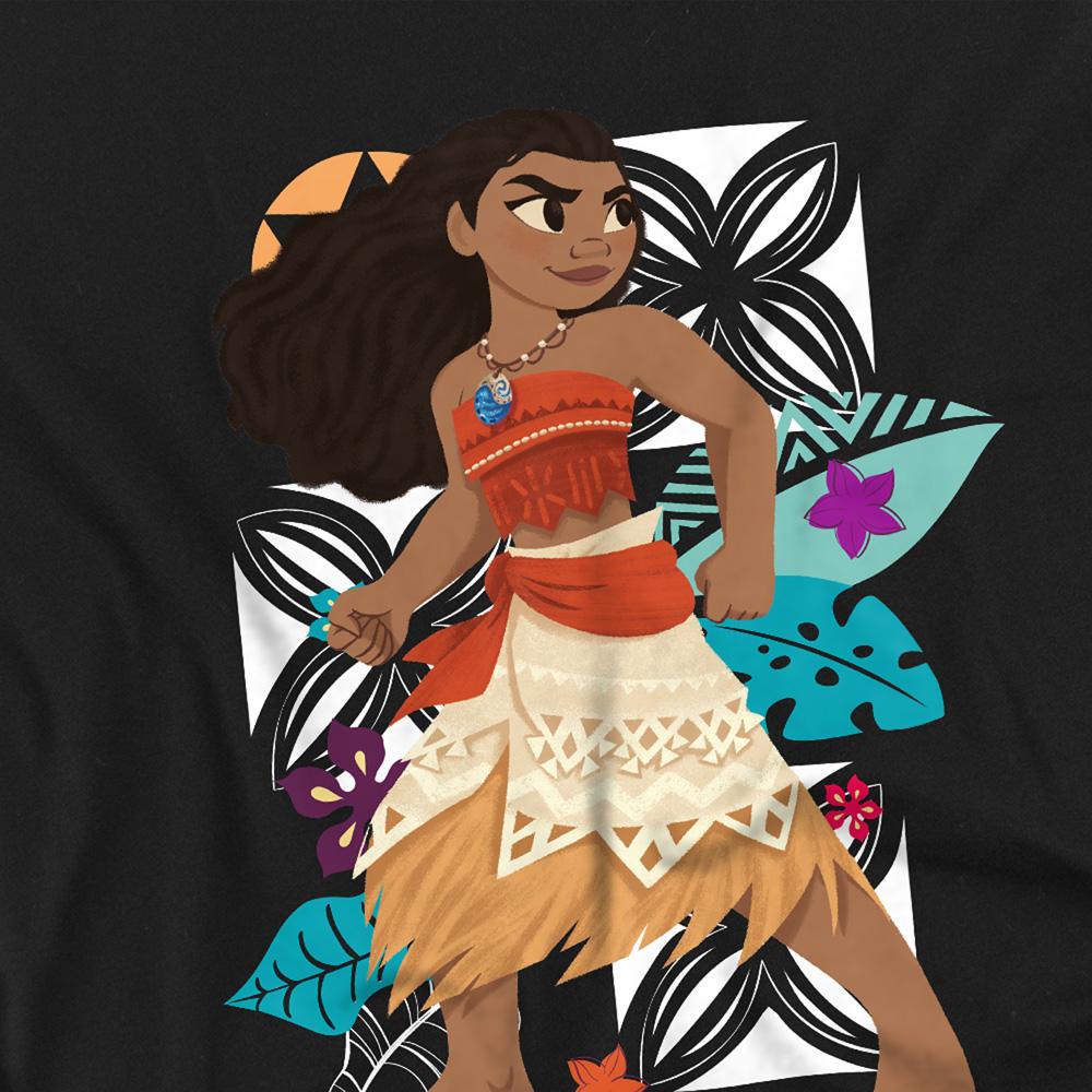Black - Side - Moana Childrens-Kids Ready For Adventure Sweatshirt