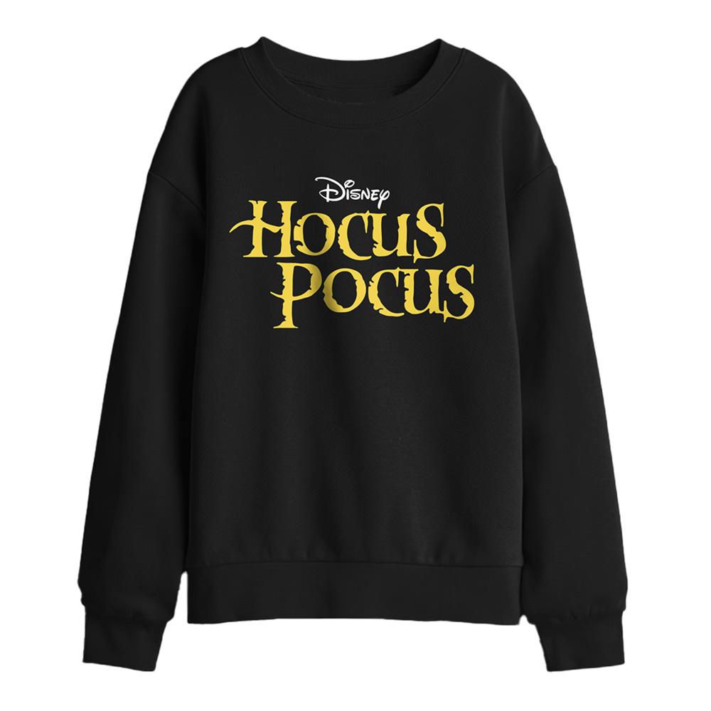 Black - Front - Hocus Pocus Childrens-Kids Logo Sweatshirt