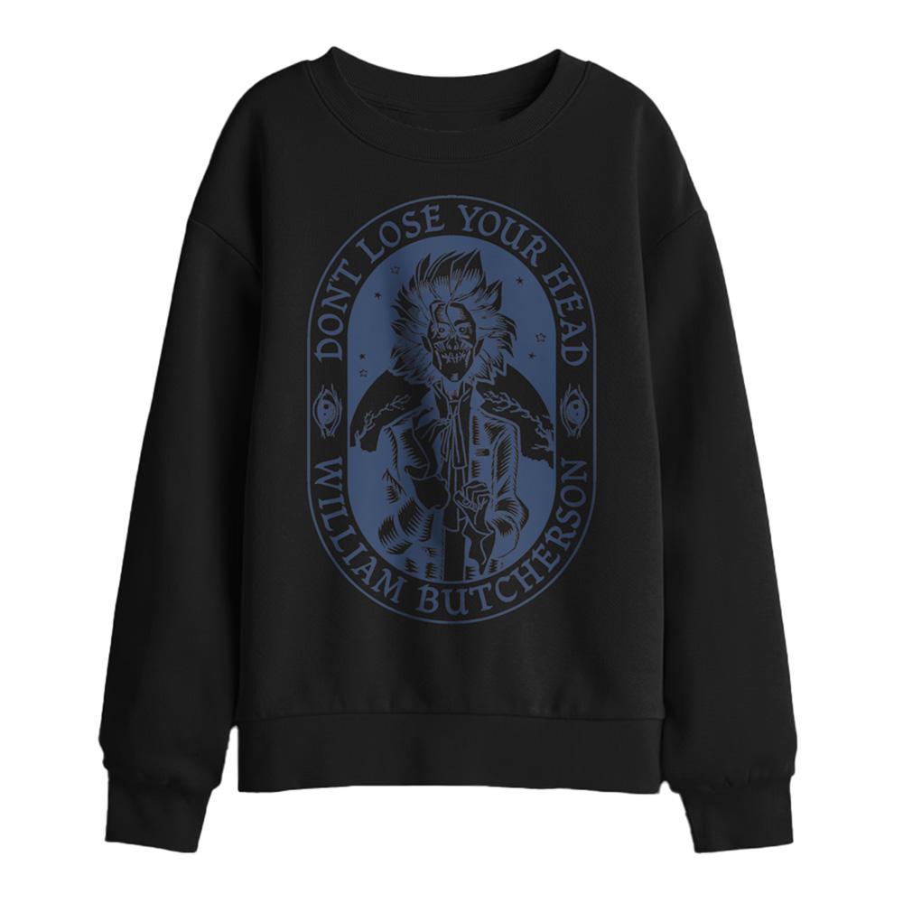 Black - Front - Hocus Pocus Childrens-Kids Don´t Lose Your Head William Butcherson Sweatshirt