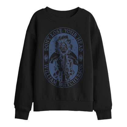 Black - Front - Hocus Pocus Childrens-Kids Don´t Lose Your Head William Butcherson Sweatshirt