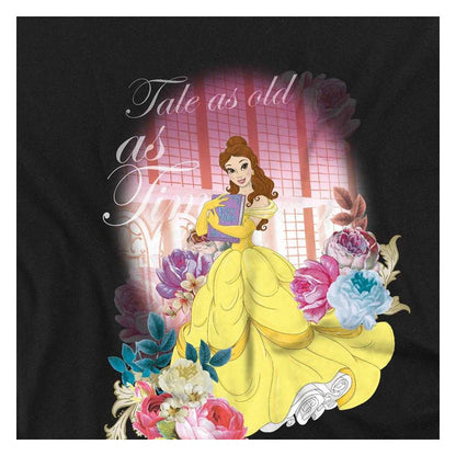 Black - Side - Beauty And The Beast Childrens-Kids Belle Flowers Window Sweatshirt