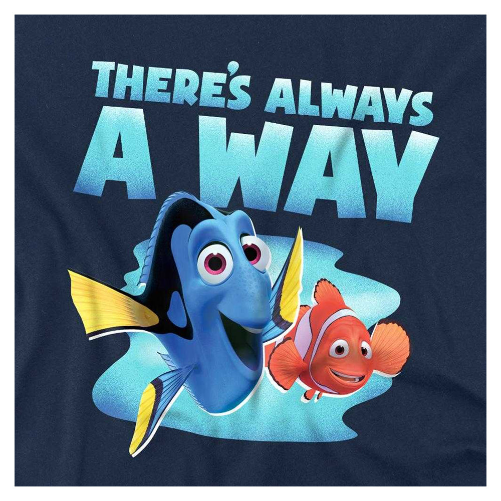 Navy - Side - Finding Nemo Childrens-Kids There´s Always A Way Dory Sweatshirt