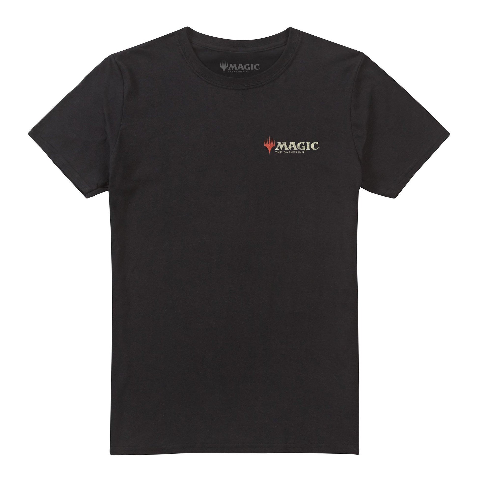 Black - Front - Magic The Gathering Mens Mana Wheel Back Print T-Shirt