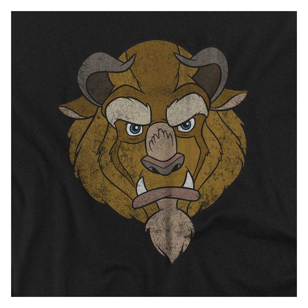Black - Side - Beauty And The Beast Childrens-Kids Beast Head Sweatshirt